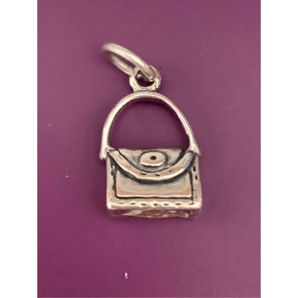 .925 Purse Handbag Sterling Silver Jewelry Charm #purse collector
